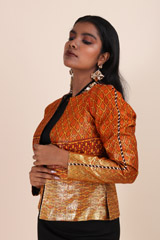 Orange Digital Print JacketIMG_6319 copy